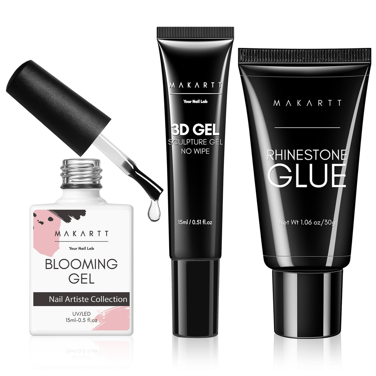 Makartt Nail Glue Extra Strong, New Super Semi Solid for Press-On Nails