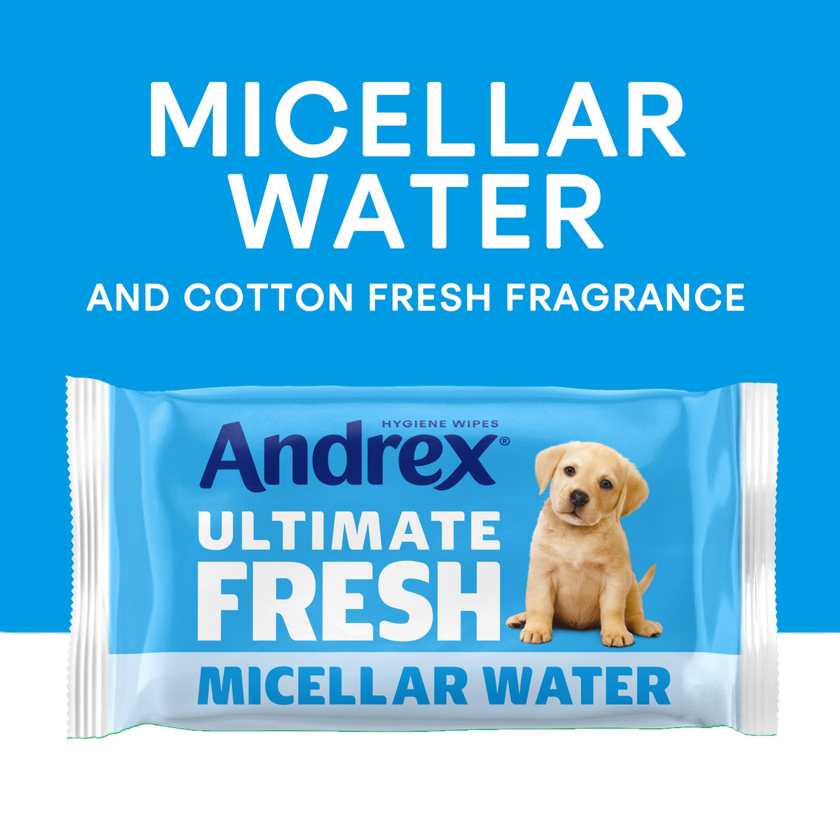 Andrex Ultimate Fresh Washlets, 4-Pack - Gentle, Biodegradable, Flushable Toilet Wipes for Everyday Hygiene