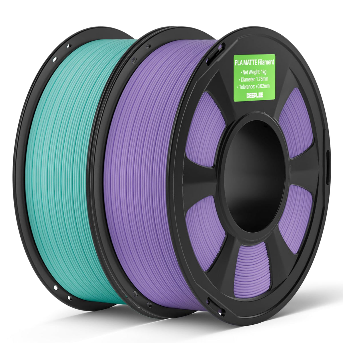 DEEPLEE Matte PLA Filament 1.75mm Matte Black 1kg(Plastic Spool)
