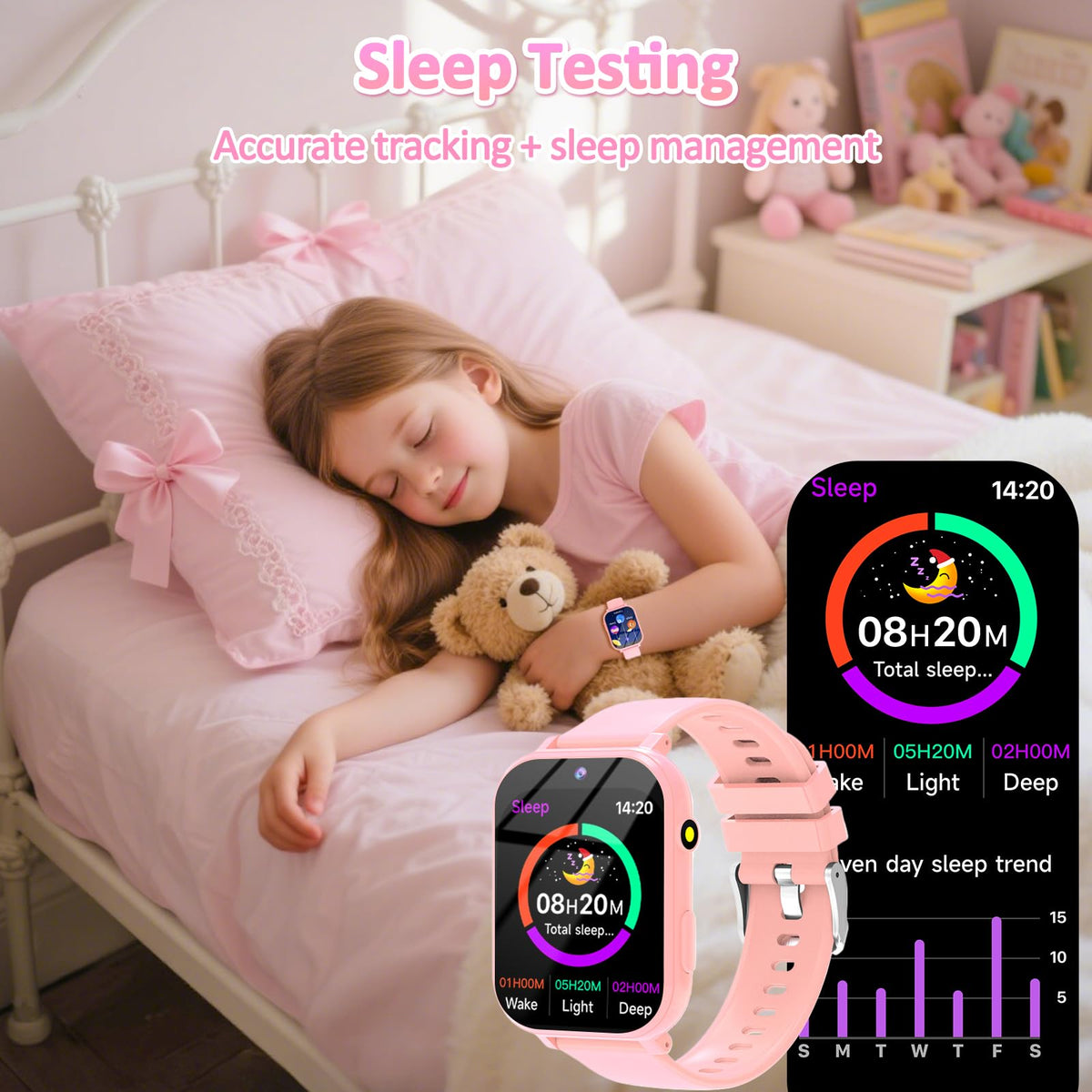 Kids Smart Watch for Boys Girls, Smart Watch for Kids Fitness Watch
