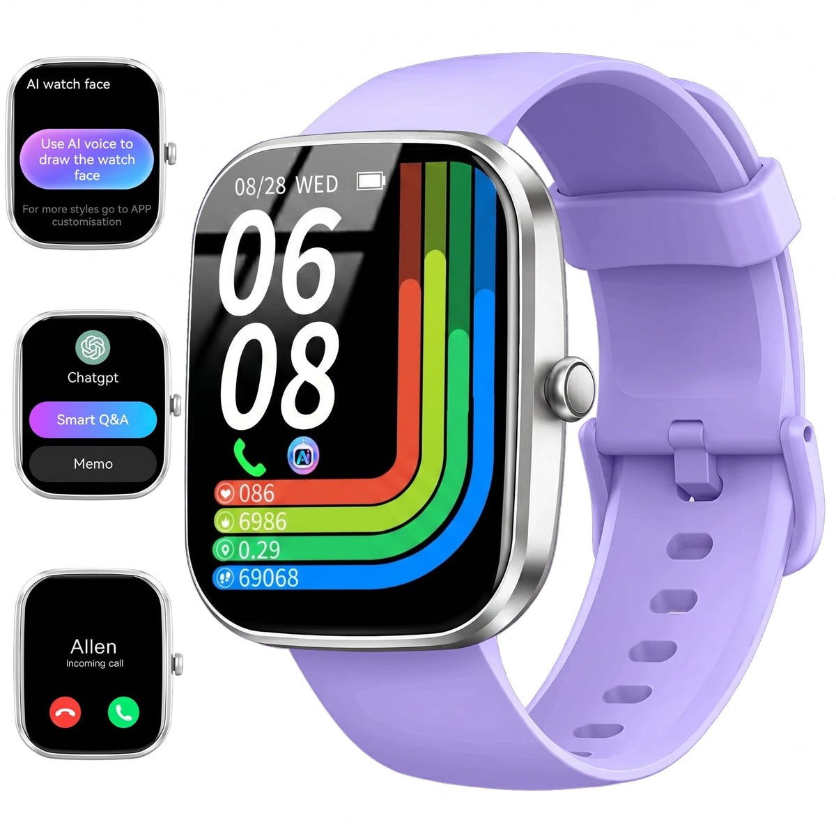 Motast Smart Watch, Fitness Tracker 1.69'' HD for Men Women, Step Counter