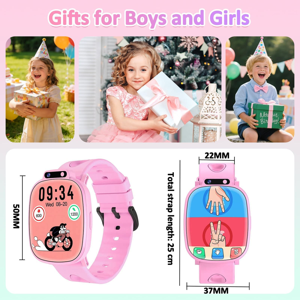 Kids Smart Watch for Boys Girls, Smart Watch for Kids Fitness Watch