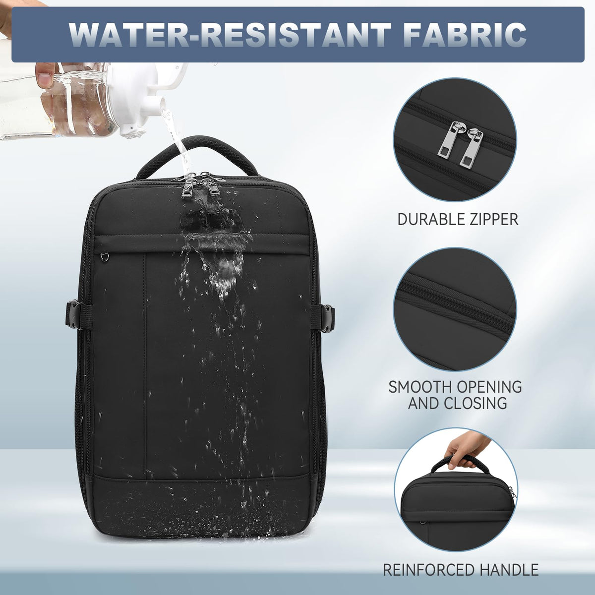 Lossga Ryanair Cabin Bags 40x30x20 Underseat Carry-ons Travel Backpack (Pack of 2)