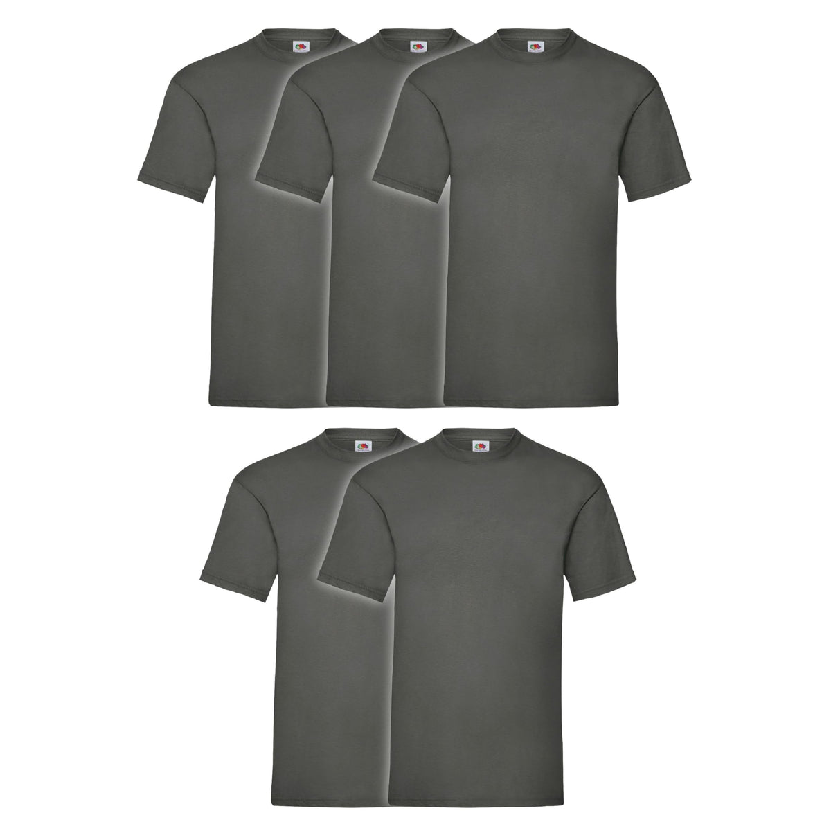 Fruit of the Loom Men's T-Shirt Iconic Tee, Lightweight Ringspun Tee, 5 Pack