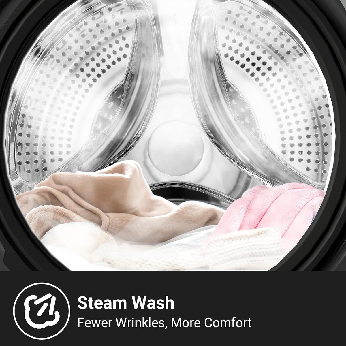CHiQ 9kg Washing Machine with Class A for Large Families Grey