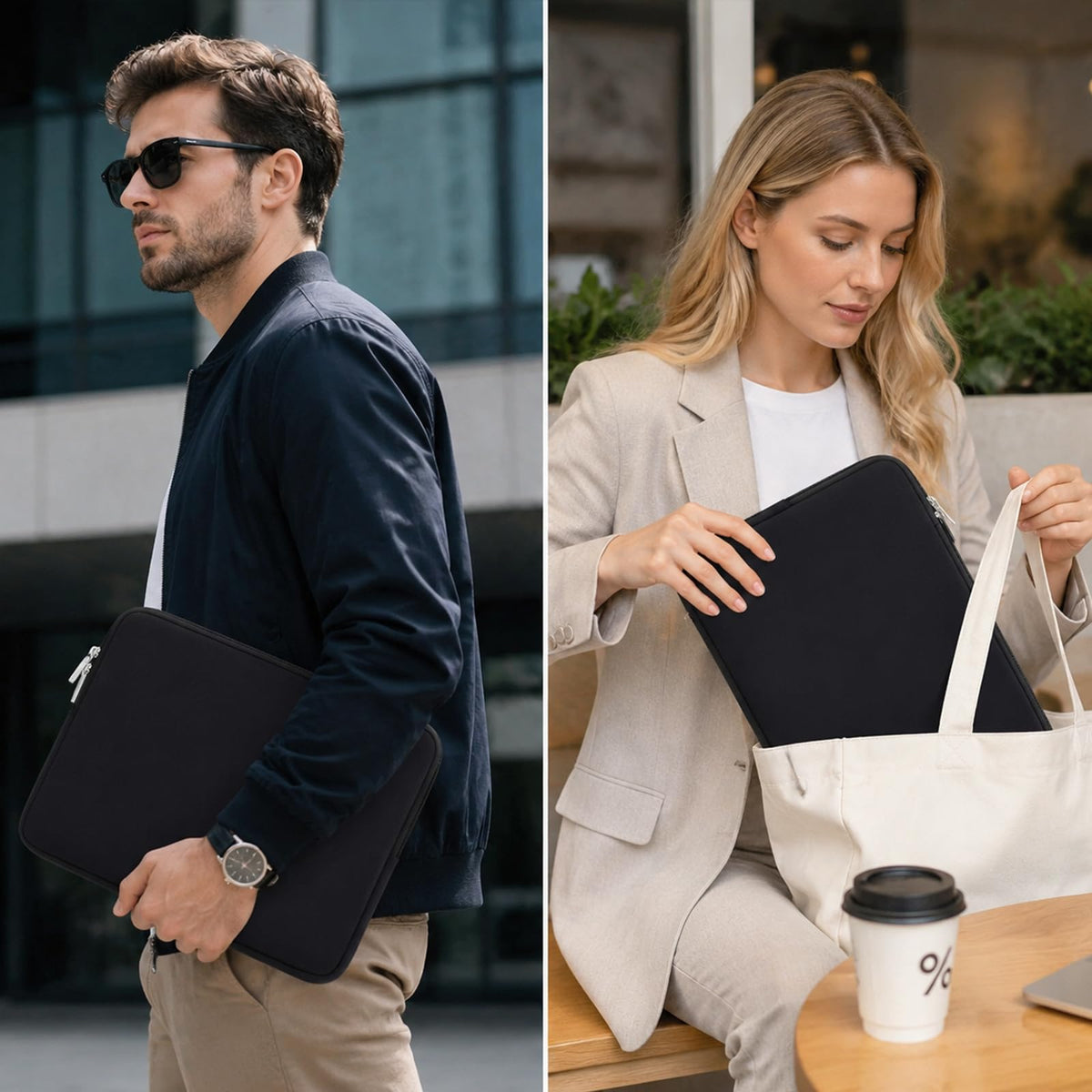 RAINYEAR Laptop Sleeve for 14 Inch Notebook Chromebook 15" Macbook Air M5