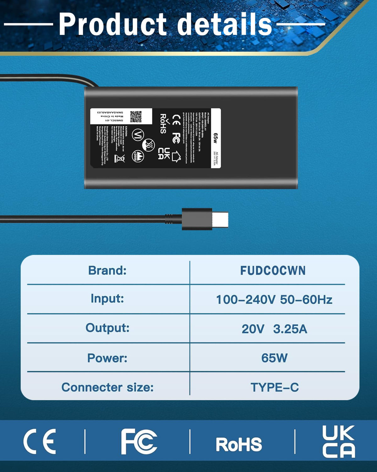 45W 19.5V 2.31A Laptop Charger Compatible with HP Stream 11 13 14 Pavilion 11 13 15(4.5mm x 3mm)