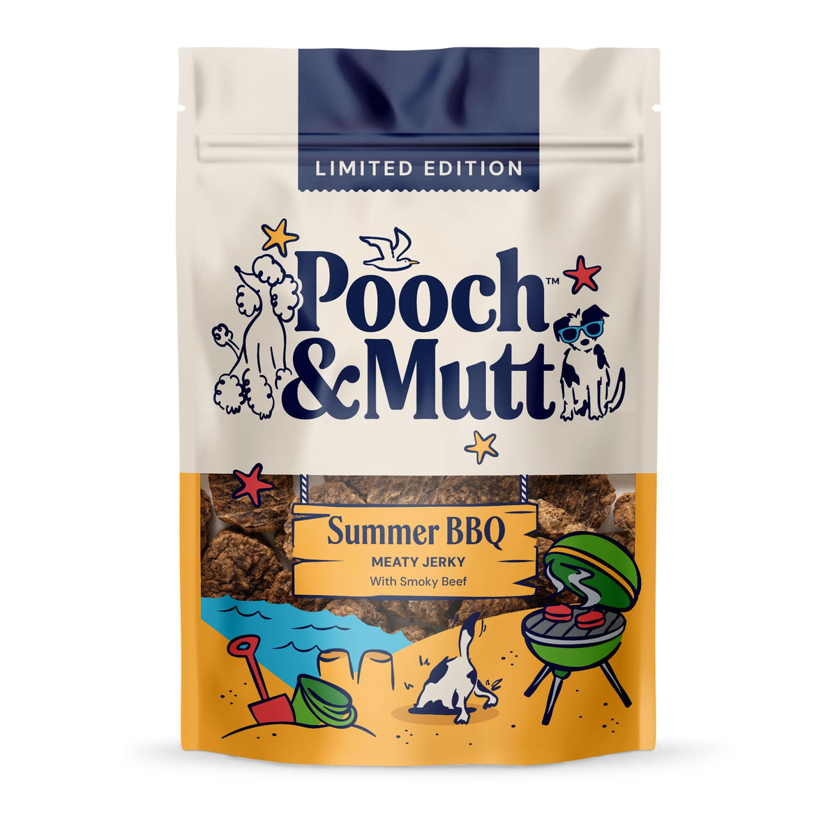 Pooch & Mutt - Puppy Beef Jerky, Training Treats, Pack of 1x80g
