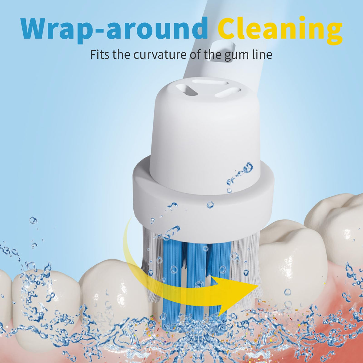 20 Pack Toothbrush Replacement Heads Black Compatible with Oral B Professional Soft Clean Electric Toothbrush Head Heads Refill Pro 500/1000/1500/3000/3757/5000/7000/7500/8000