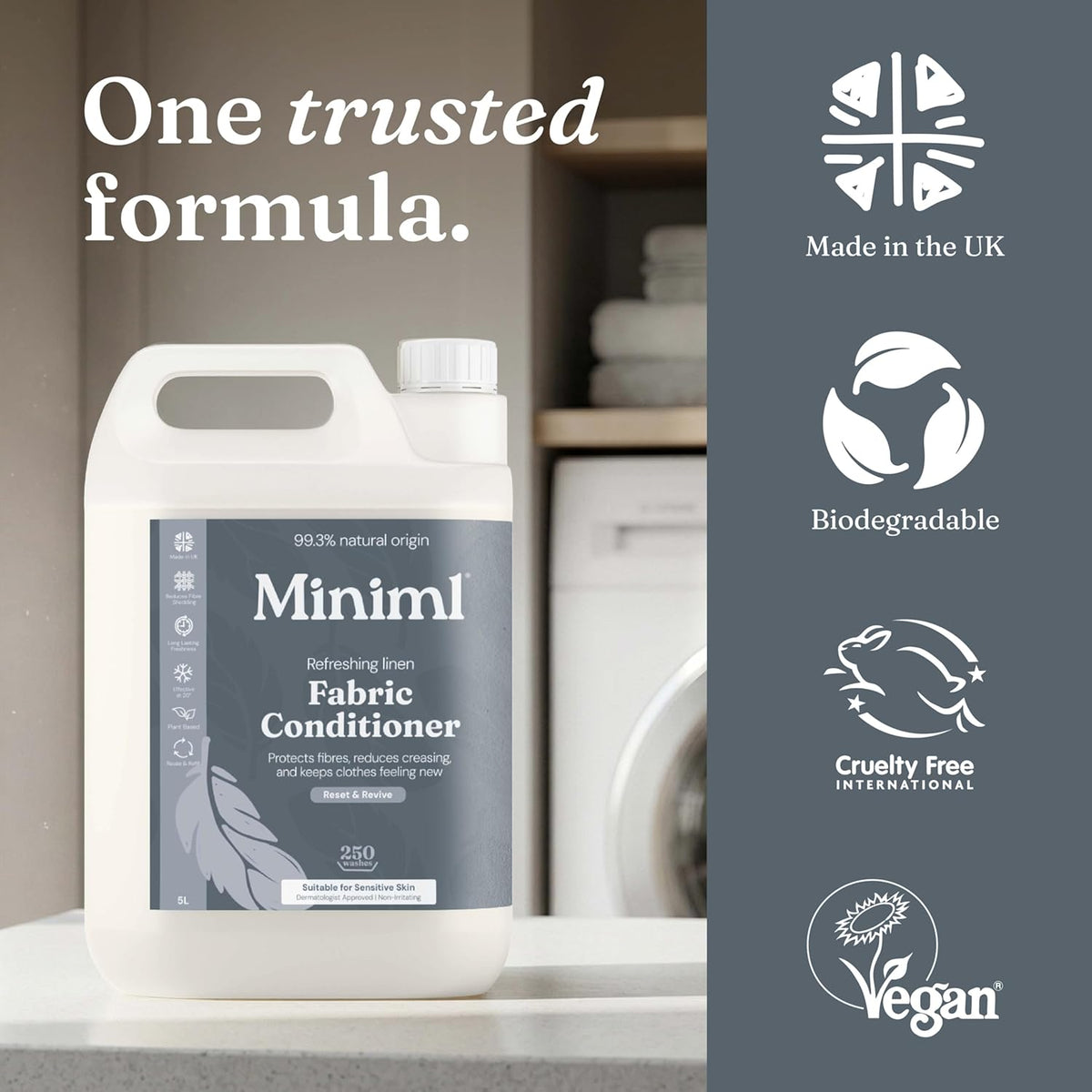 Miniml Eco Fabric Softener & Conditioner 5L Refill – Fresh Linen