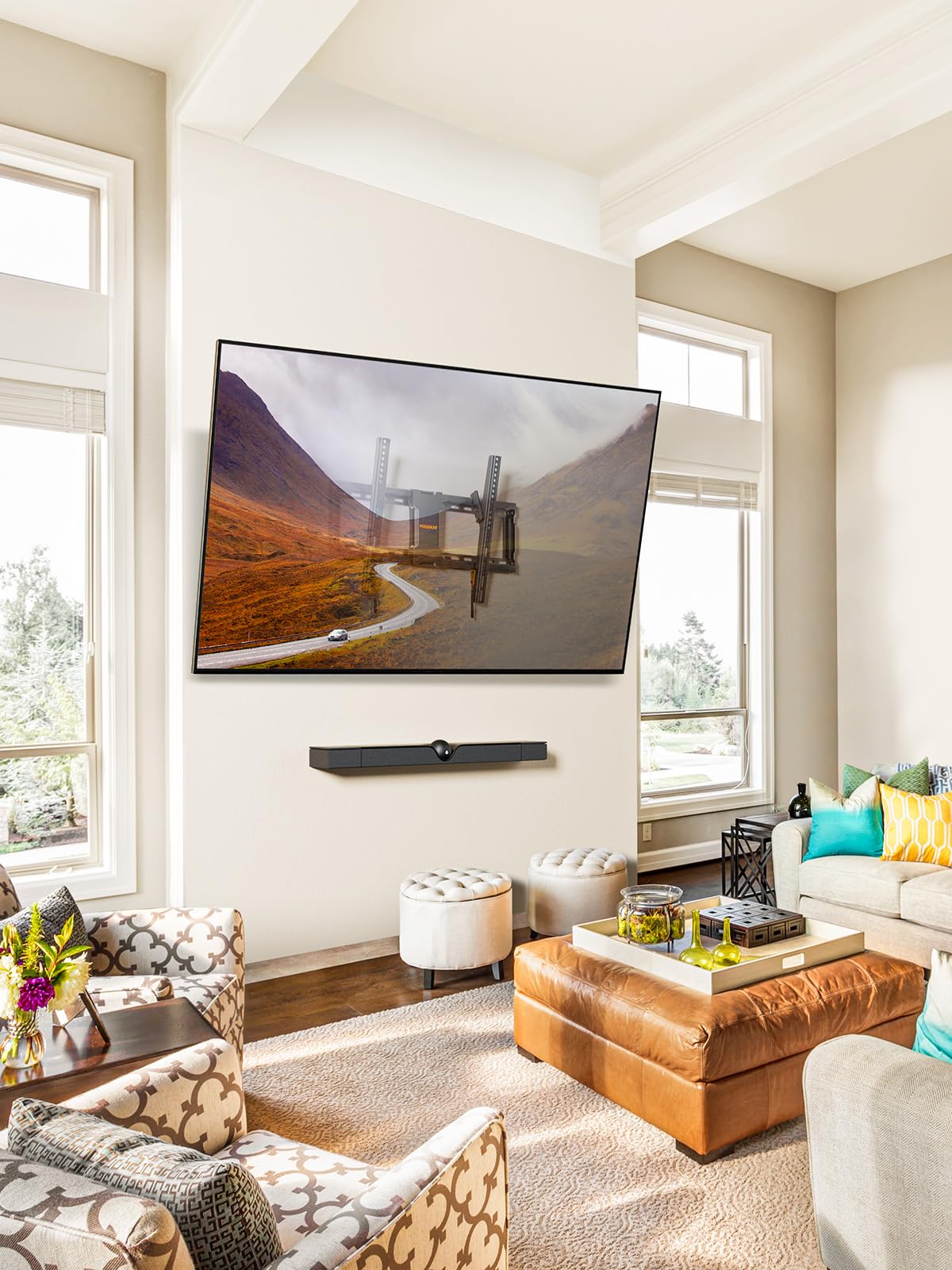 Perlegear Tilt TV Wall Bracket for 26-60 inch TVs up to 52kg