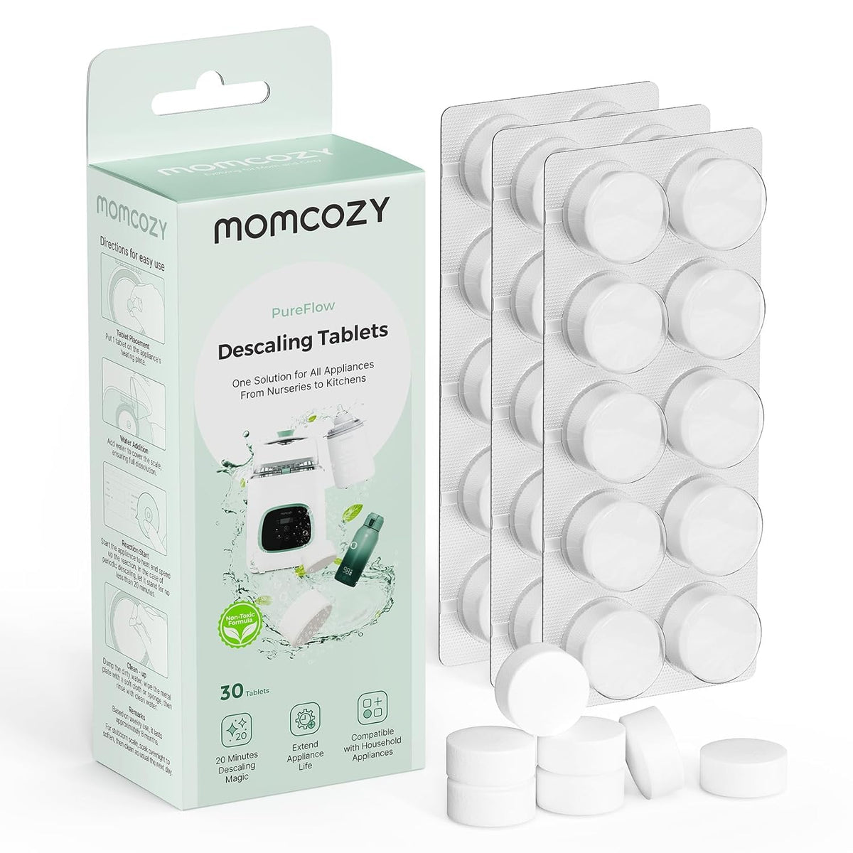 Momcozy Official Washing Block for KleanPal Pro Baby Bottle Washer, 120 Pcs