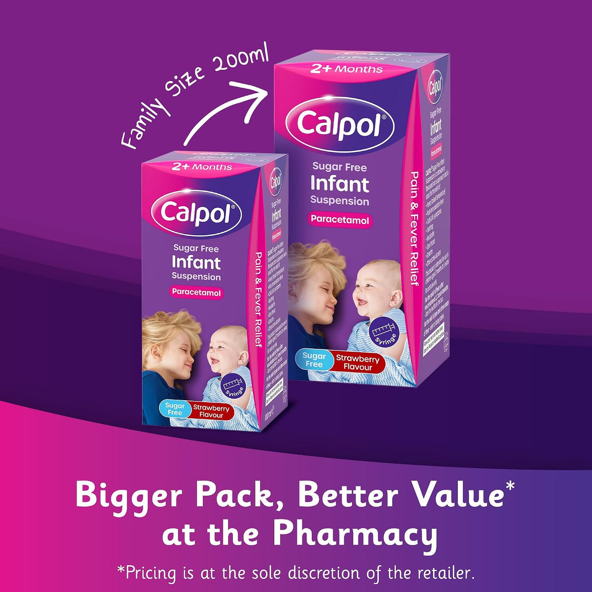 Calpol Sugar-Free Infant Suspension Paracetamol (1 x 100ml)