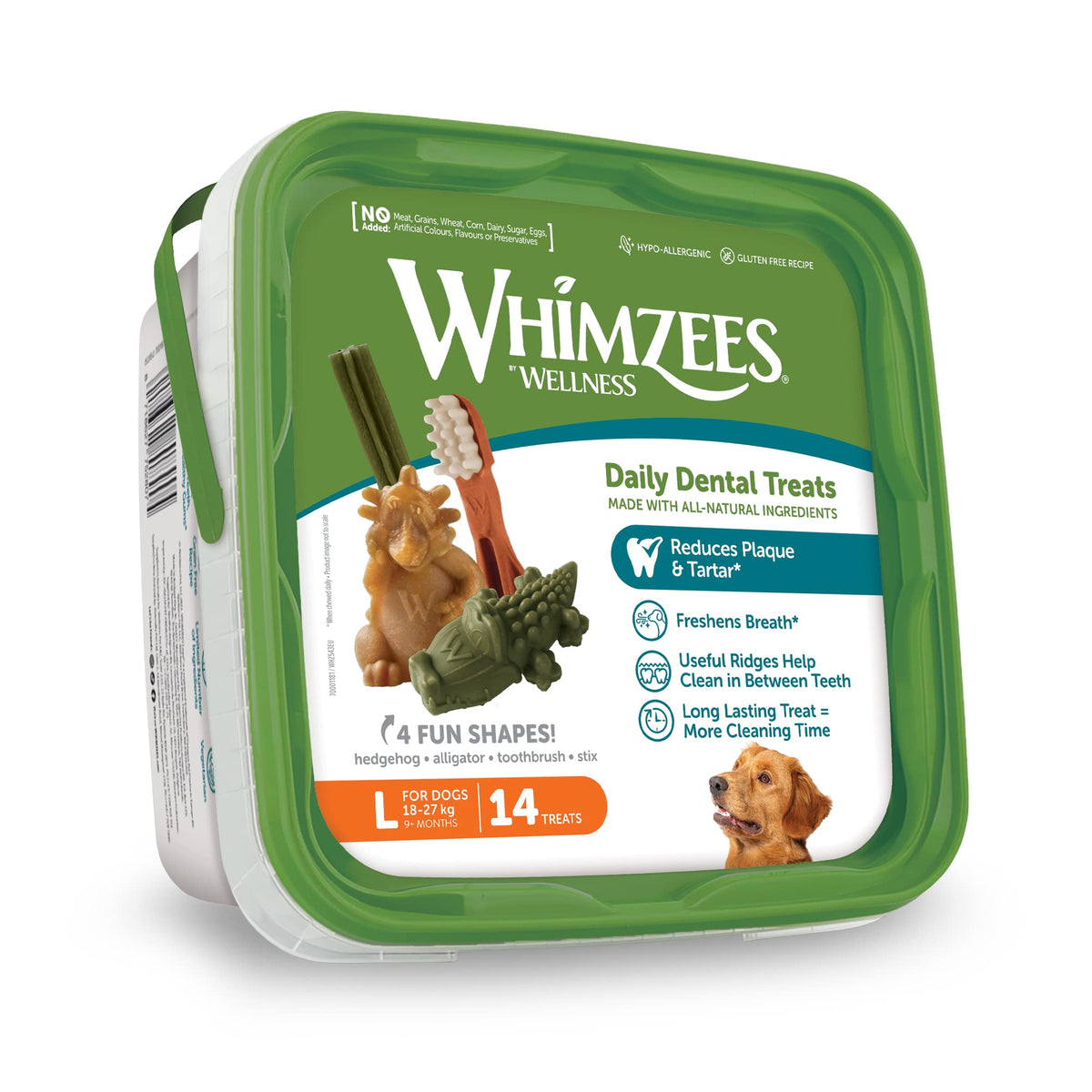 WHIMZEES Variety Box Dental S, 56 Pieces – Mixed Shapes, Size S