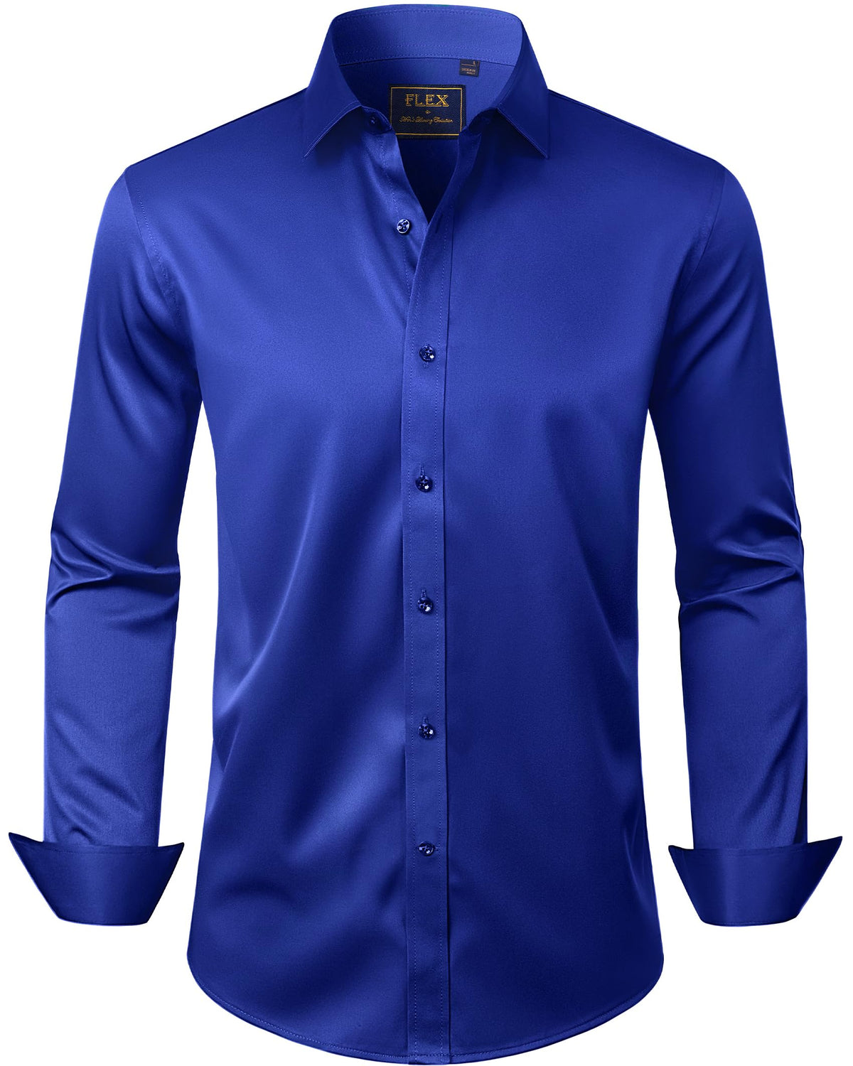 J.VER Men's Long Sleeve Stretch Dress Shirt Non Iron Casual Business Formal Shirts S-6XL