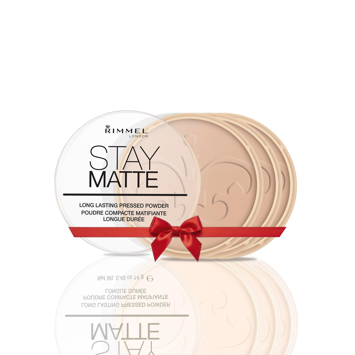 RIMMEL LONDON - Stay Matte Pressed Powder - Lightweight, Oil Absorbing, Smooth Non-Powdery Texture, Lasting Up To 5hrs - For All Skin Types - Dermatologically Tested - Transparent - 14g
