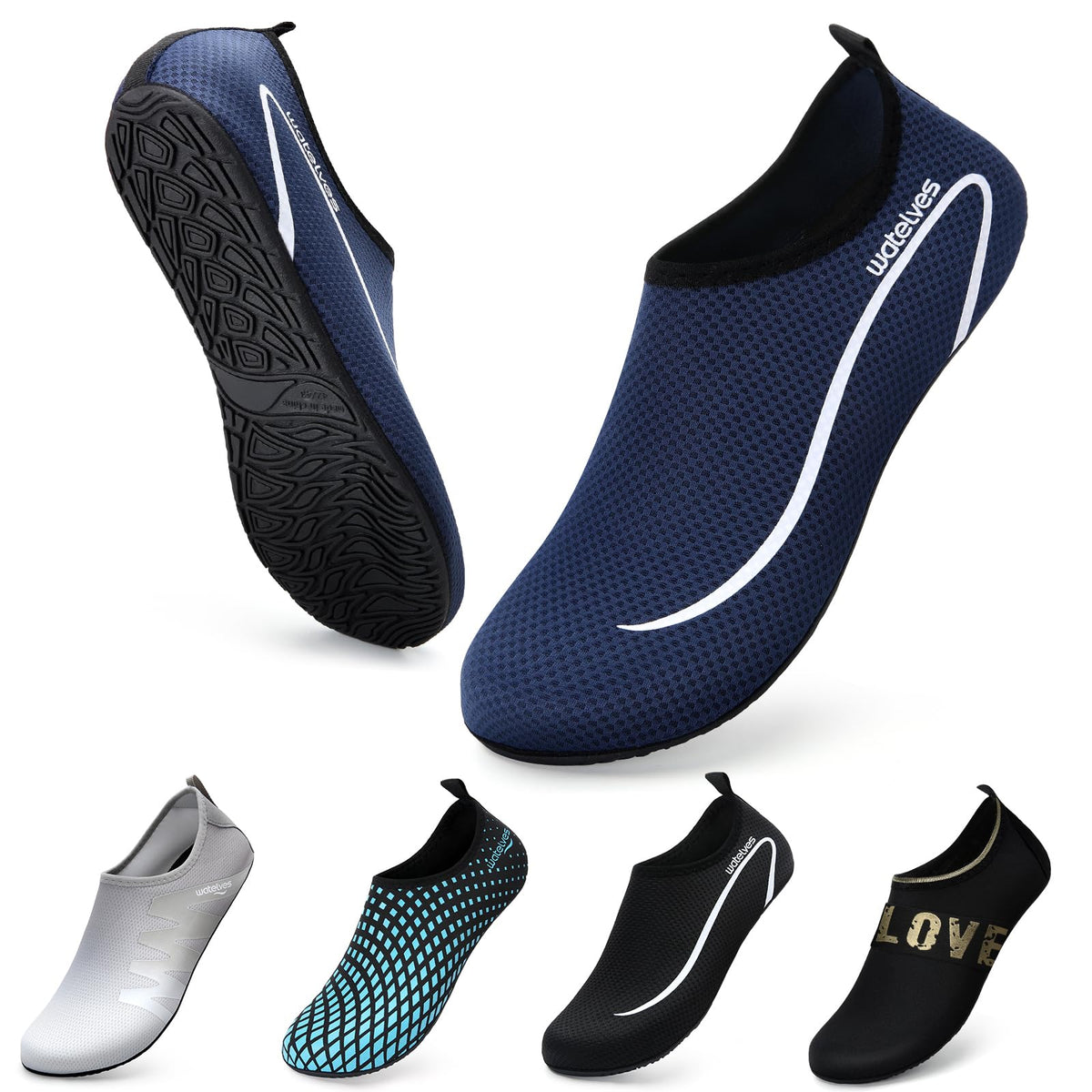 Swim Water Shoes Aqua Socks Barefoot for Sea Beach Swimming Shoes Pool Ladies Women Mens
