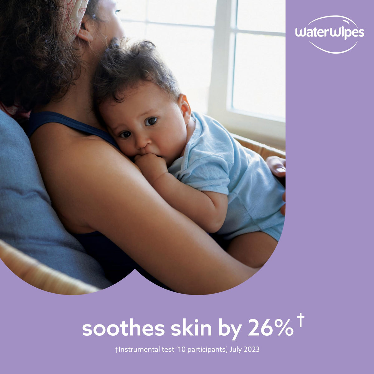 WaterWipes Sensitive+ Soothing Wipes, 99% Water, Unscented, 6 Pack