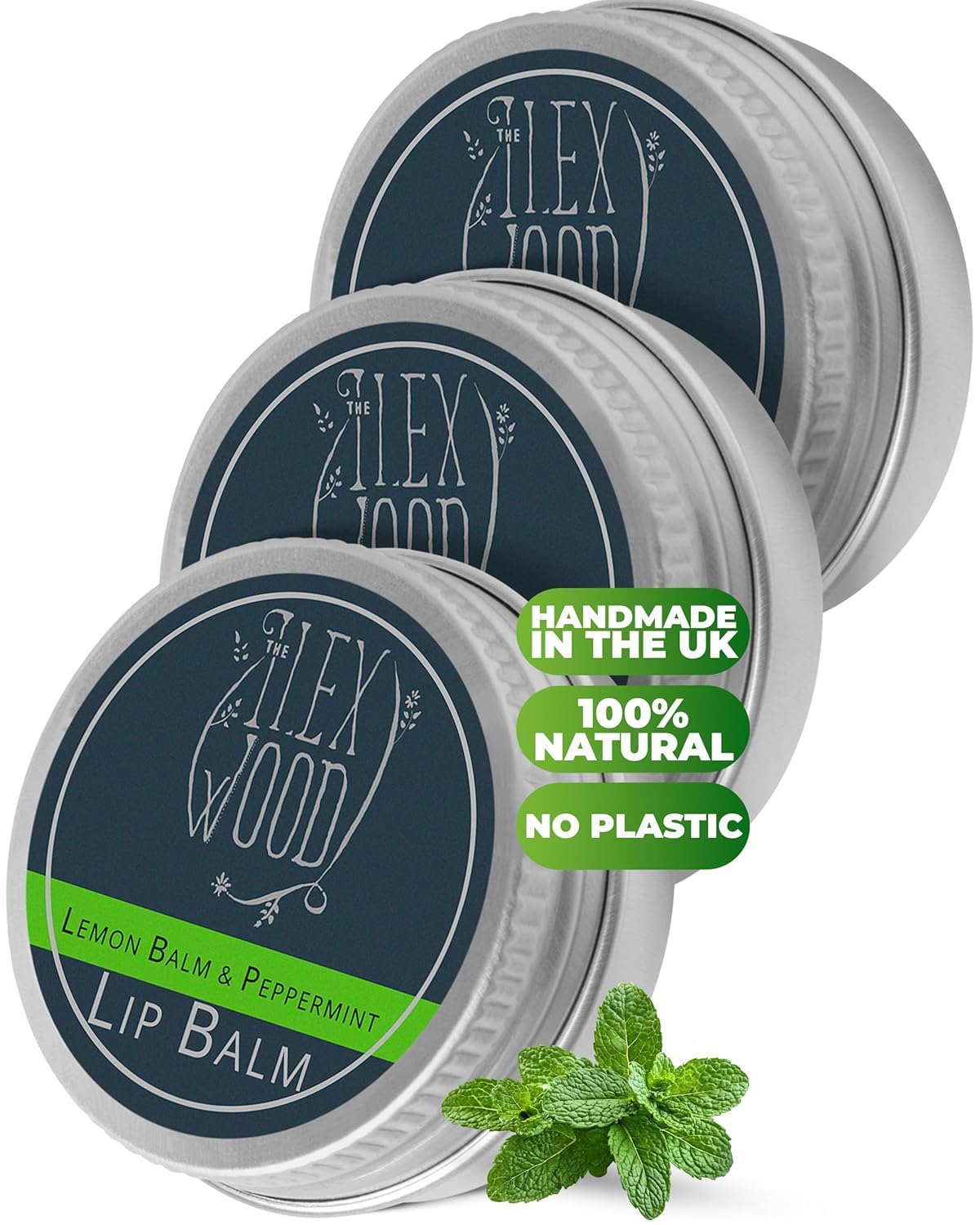 The Ilex Wood Lemon Balm & Peppermint Natural Lip Balm 10ml