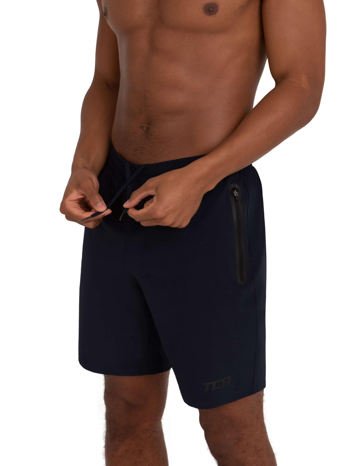 TCA Elite Tech Mens Running Shorts with Zip Pockets, Gym Shorts Men Training Sports Short with Phone Pocket