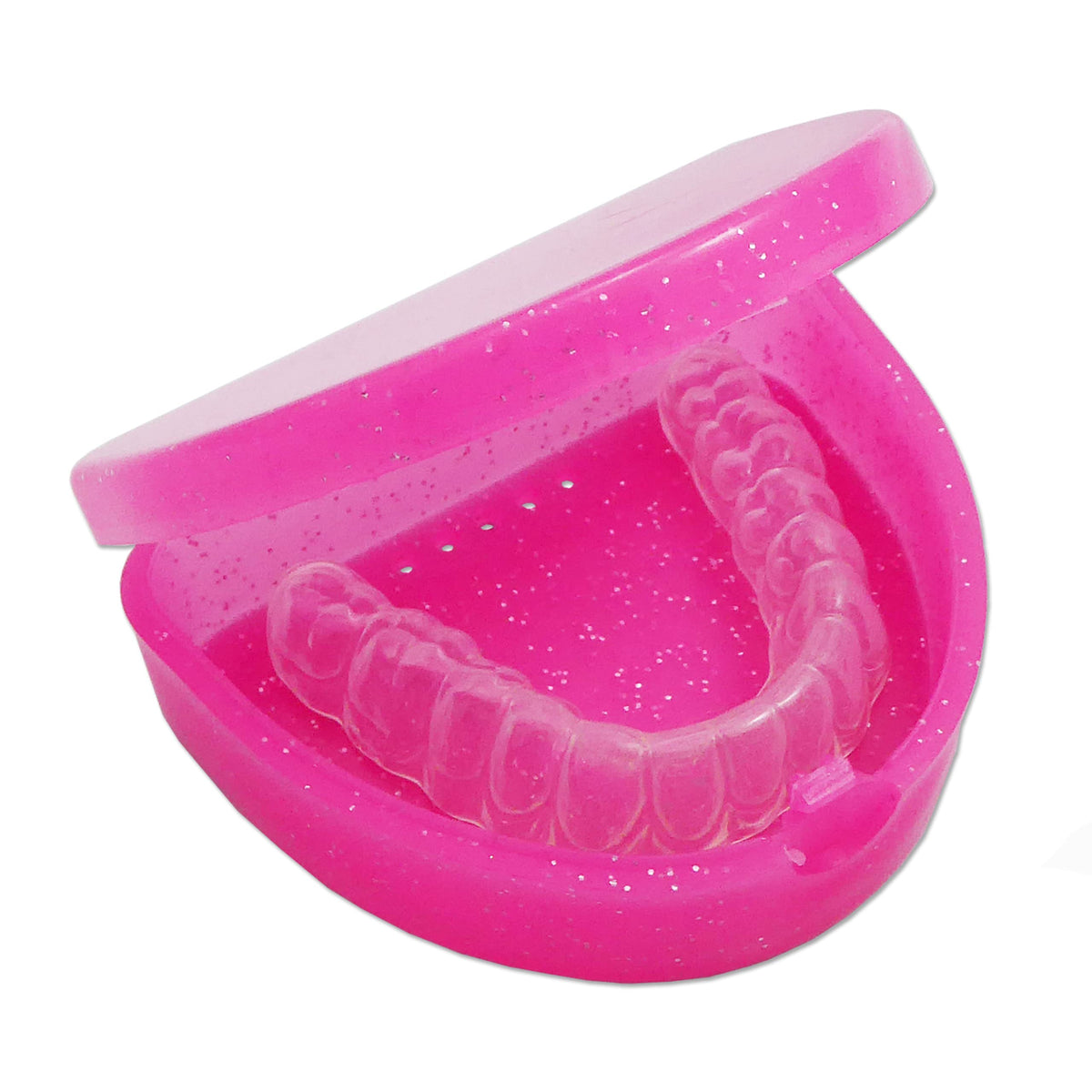 Slim Orthodontic Dental Case -for Retainers, Dentures & More (White)