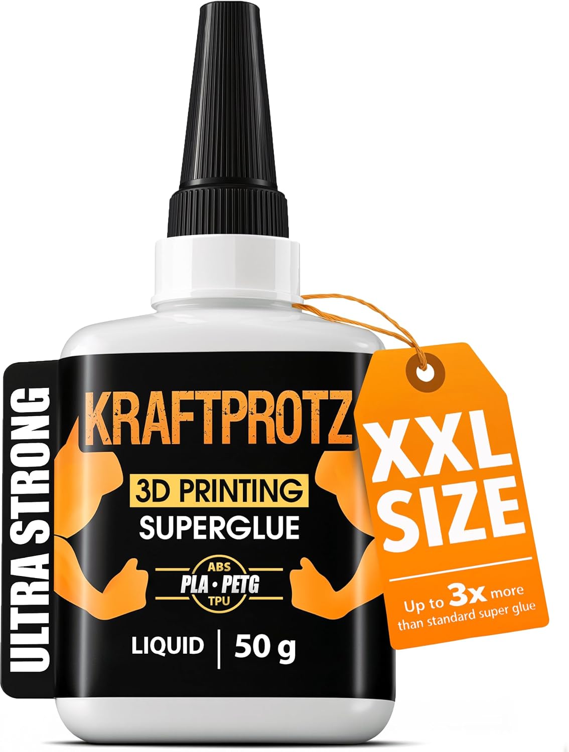 3D Printing Super Glue Liquid 50 g - PLA ABS PETG TPU ASA Instant Adhesive