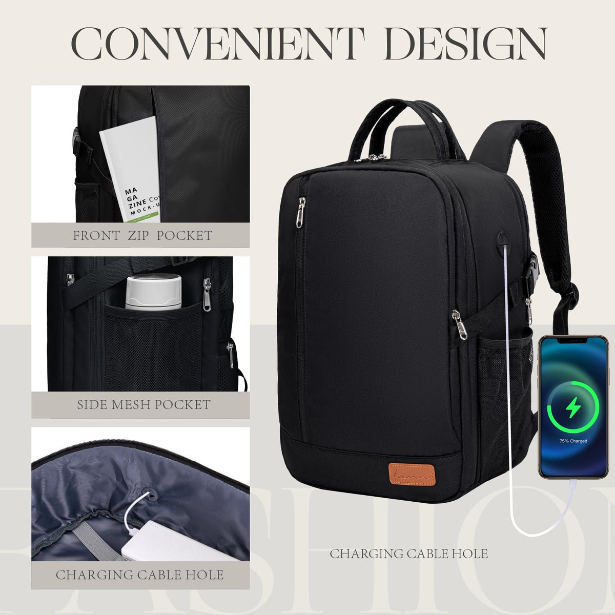 For Ryanair Cabin Bags 40x30x20 Underseat Travel Carry-on School Backpack
