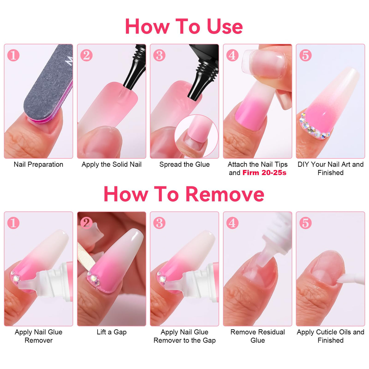 Makartt Nail Glue Extra Strong, New Super Semi Solid for Press-On Nails
