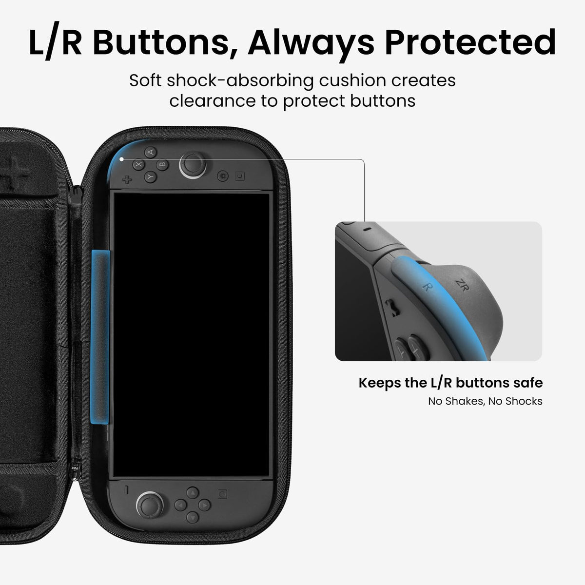 tomtoc Slim Carring Case for Nintendo Switch 2, Military Grade Protection