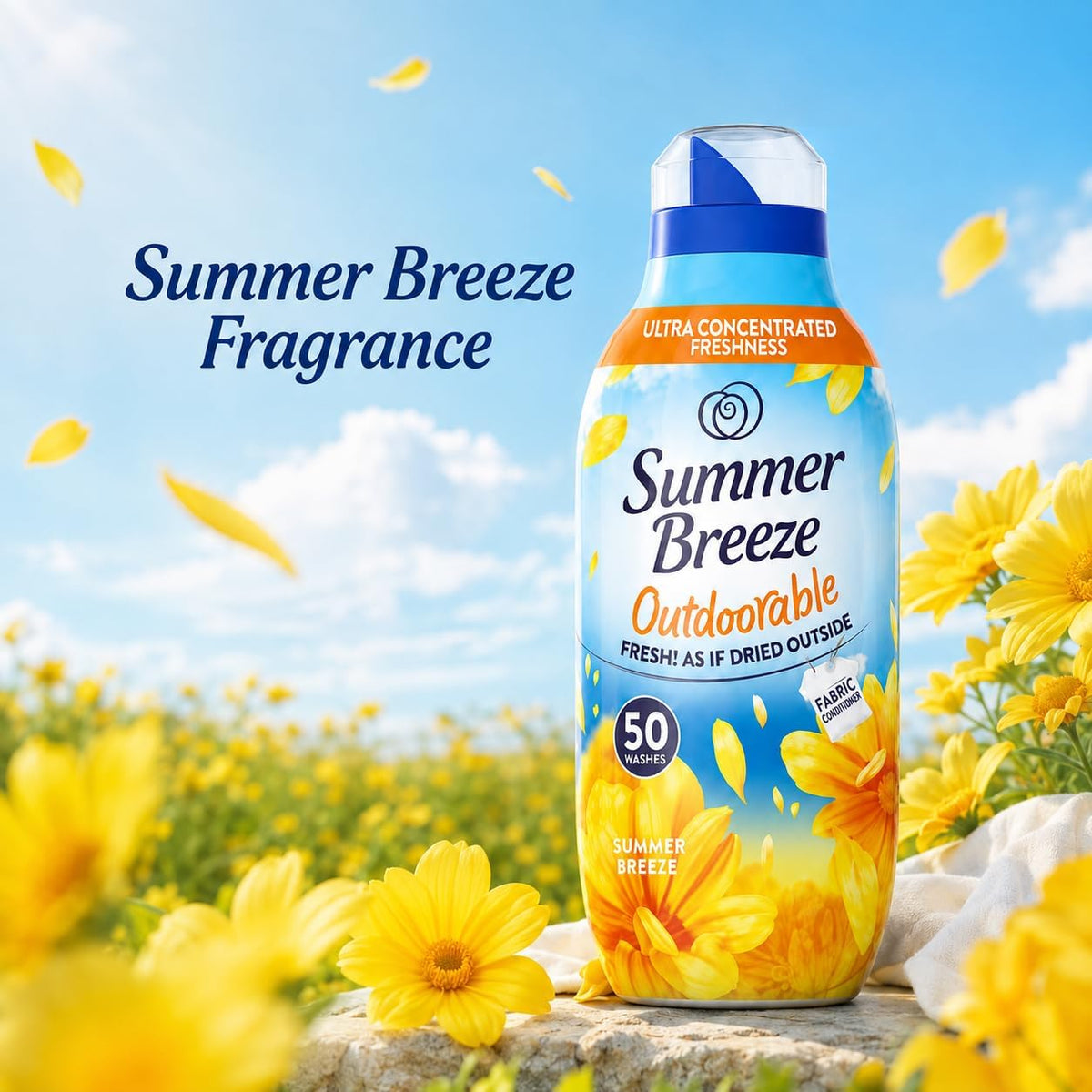 Fabric Conditioner 660ml Pack of 2, Summer Breeze - 100 Washes