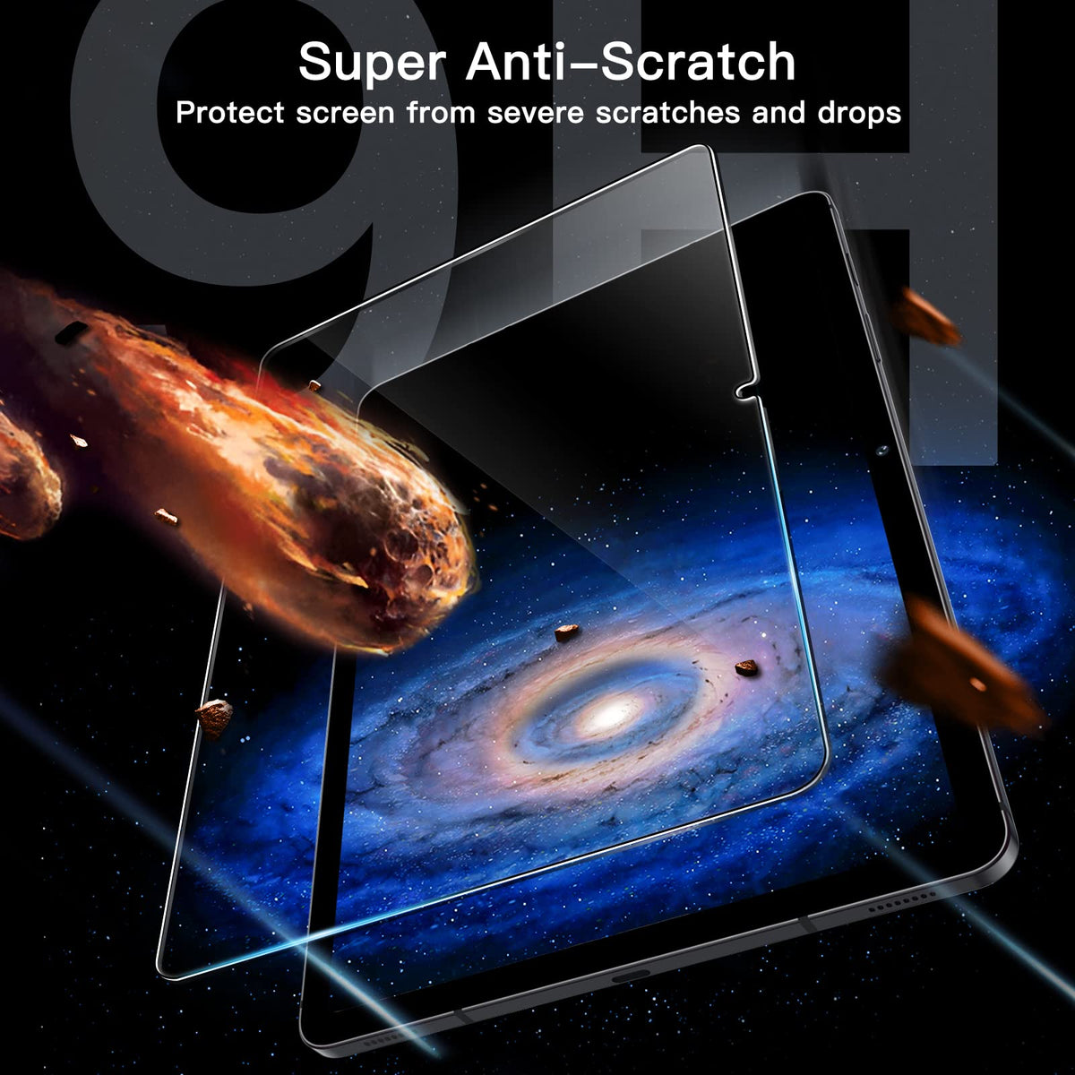 JETech Screen Protector for Galaxy Tab S10 Lite/S10 FE/S9 FE/S9, 2-Pack
