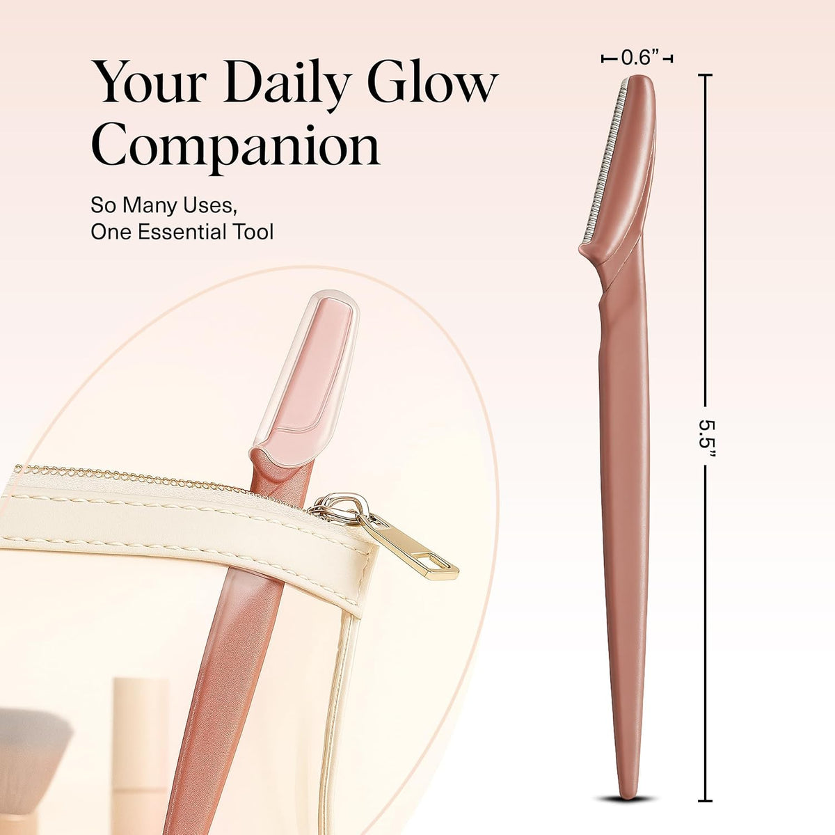 Kitsch Dermaplane Razor for Women Face 12pcs – Terracotta