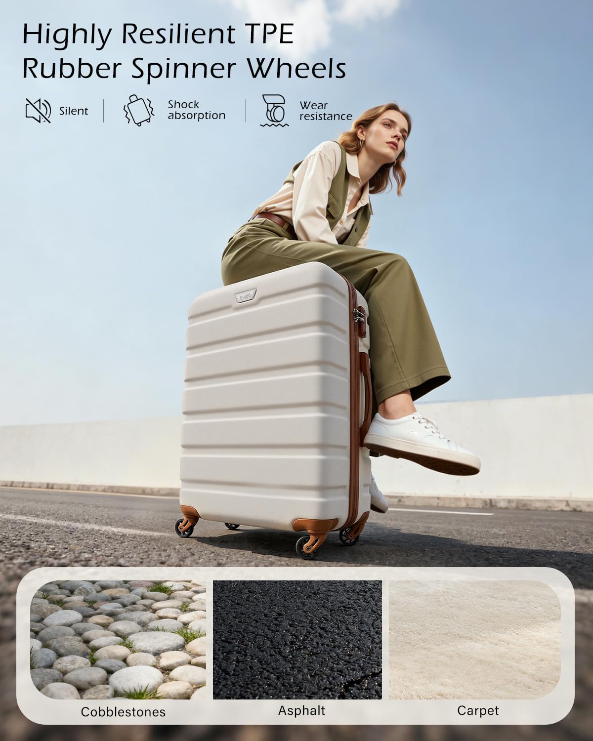 COOLIFE 28 Inch Large Suitcase, ABS+PC, Lightweight Hard Shell Luggage