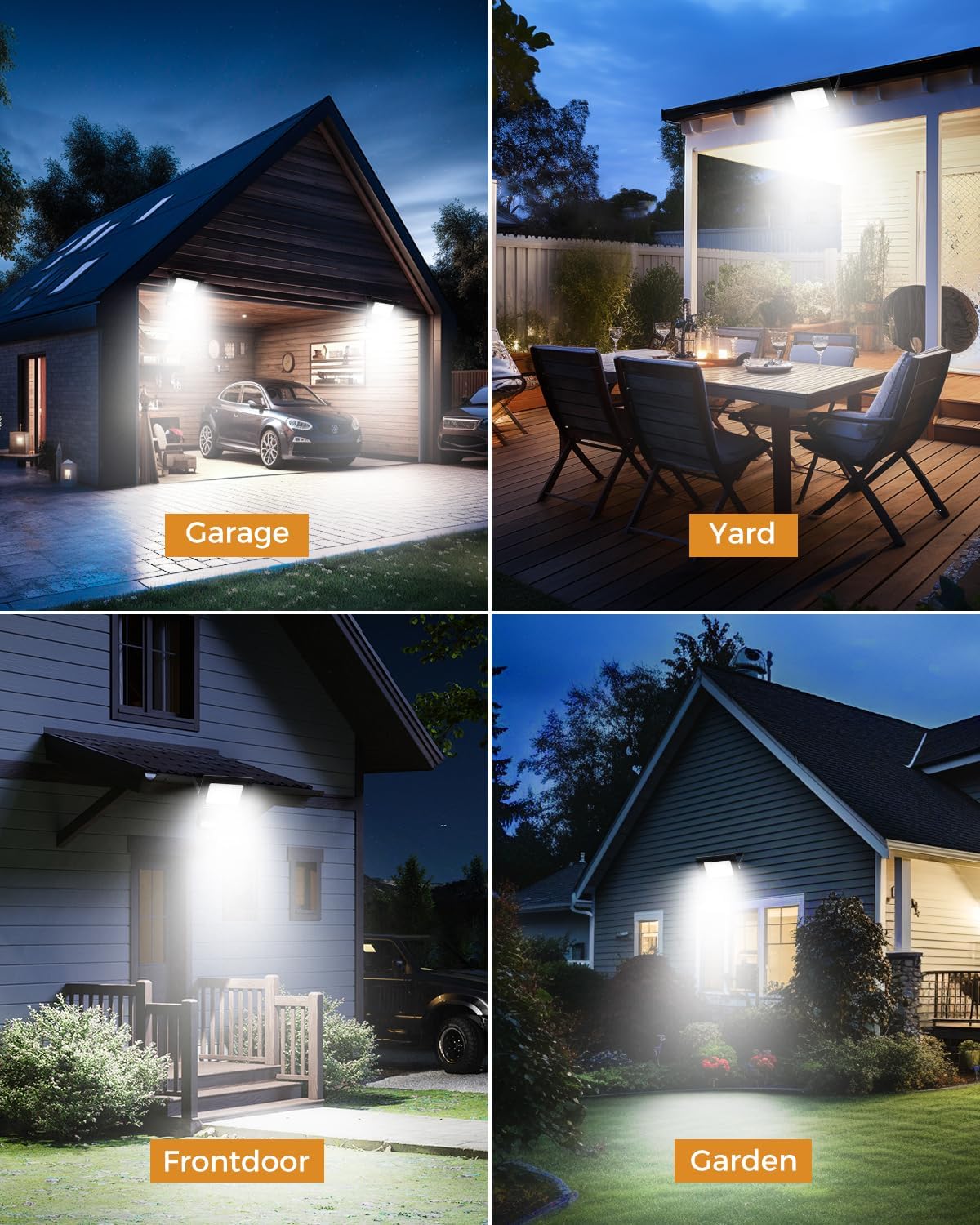 vighep Security Lights Outdoor Motion Sensor, 100W Led Pir Floodlight with Remote Control, 6500K Cold White IP66 Waterproof Outside Wall Light Mains Powered for Garage Backyard Garden Doorway