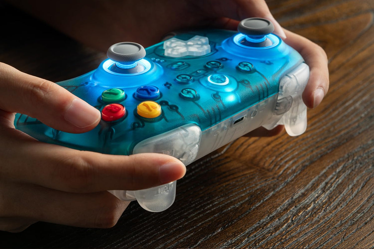 8Bitdo Ultimate 2 Wireless Controller for Windows & Android, Gaming Controller with TMR Joysticks, Switchable Hall Effect/Tactile Triggers, Motion Control, RGB Fire Ring, 8Speed Wireless Tech, Purple
