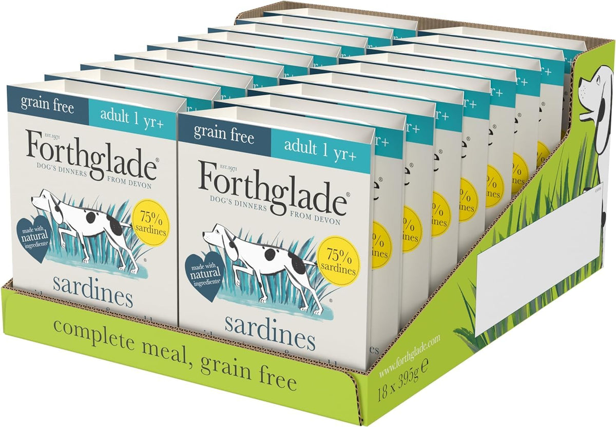 Forthglade Wet Dog Food (18 x 395g Trays) - Grain Free & Hypoallergenic Dog Food, Adult 1 Year+, Lamb with Vegetables, Complete Stomach Sensitive Meals with Natural Ingredients