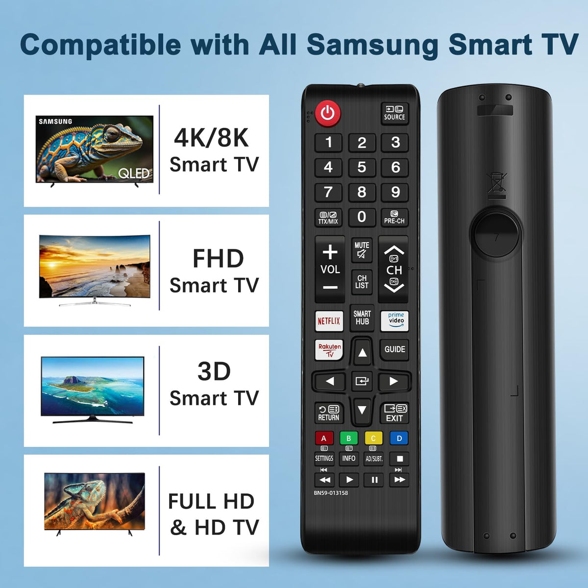 Universal Remote for LG TV Remote Control (All Models) Compatible with All L G LED OLED LCD UHD HDTV HDR Webos 4K 8K Smart TV with Netflix,Video,L G Channels Button,Disney Plus