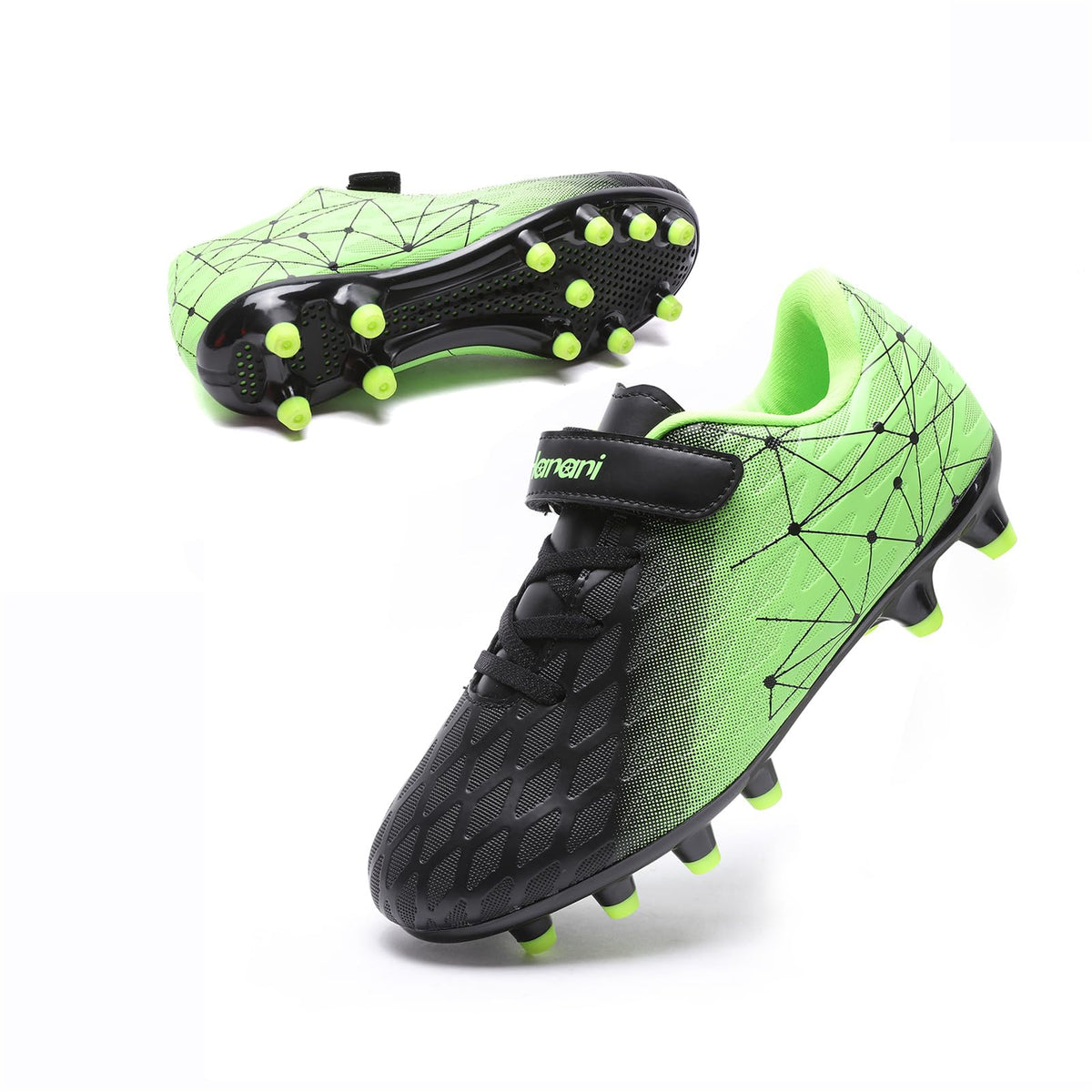 Boys Football Boots Shoes Kids Girls FG/AG Soccer Athletics Training Sport Running Shoes Profession Competition Teenager Indoor Outdoor Cleats Sneakers for Unisex