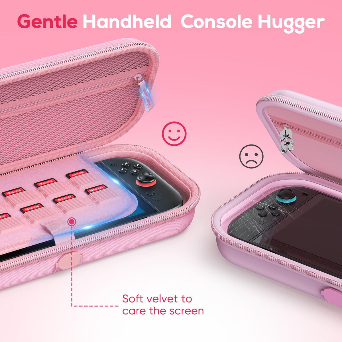Case for Nintendo Switch 2, Travel Case with Charging Hole and 10 Game Card