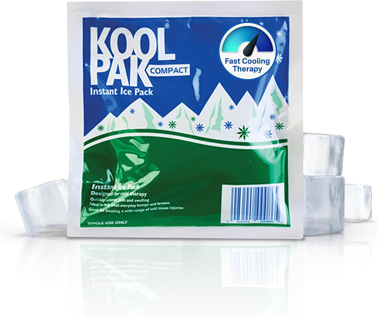 Koolpak Compact Instant Cold Ice Packs - 15 x 15cm - Pack of 10