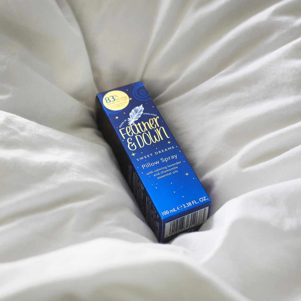 Feather & Down Lavender Pillow Spray 100 ml – Sleep Spray with Calming Chamomile Essential Oils for Relaxation