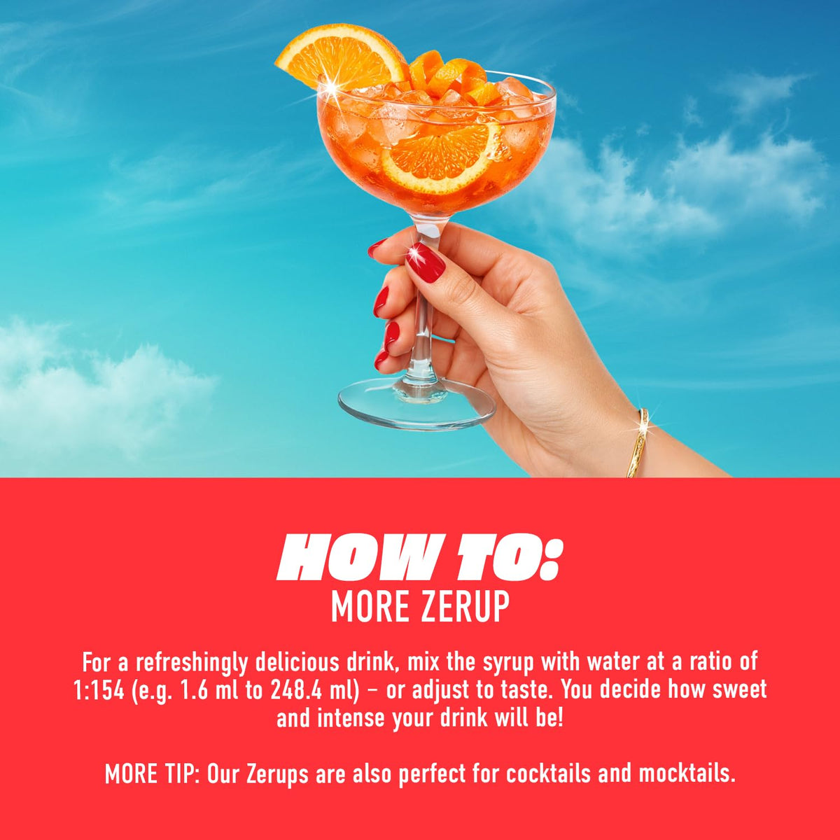 MORE Zerup, Zero Calorie Syrup with Real Fruit Extracts, Peach Iced Tea