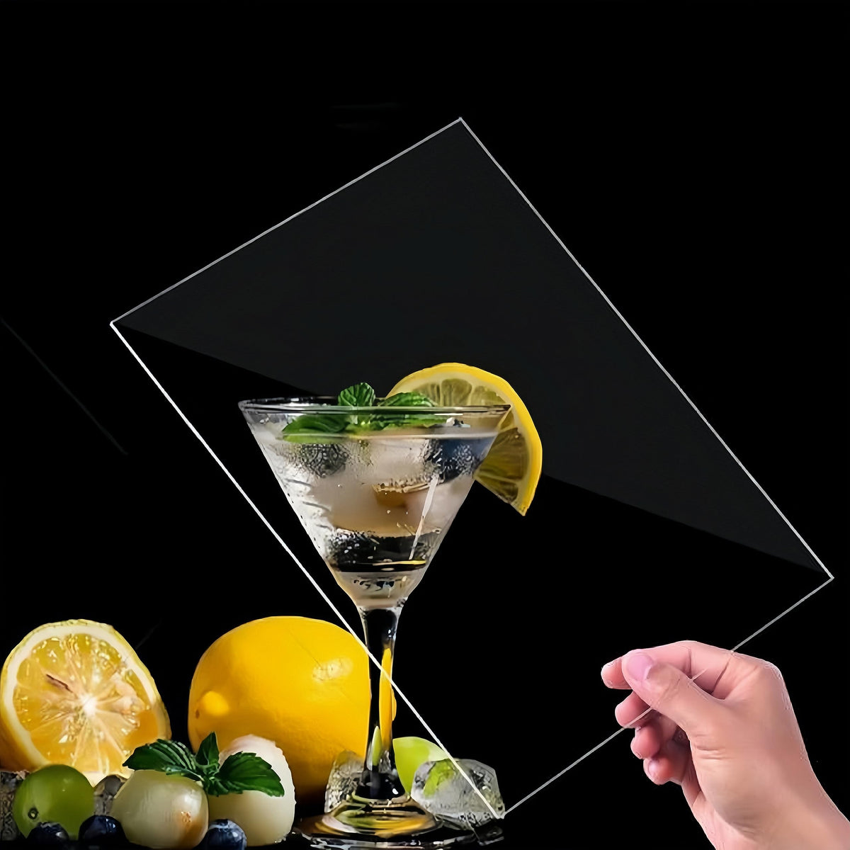 A4 Clear Acrylic Sheets - 210mm x 297mm x 6mm Clear Plastic Acrylic Sheet, Transparent Plastic Sheet Panels for Decoration, Display, Picture Frame, Painting