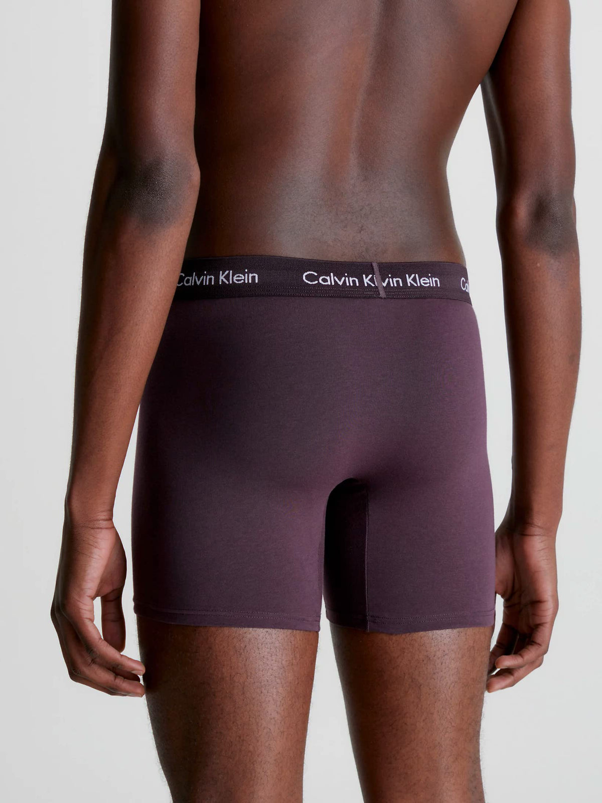 Calvin Klein Men’s 3 Pack Boxer Briefs with Logo Waistband