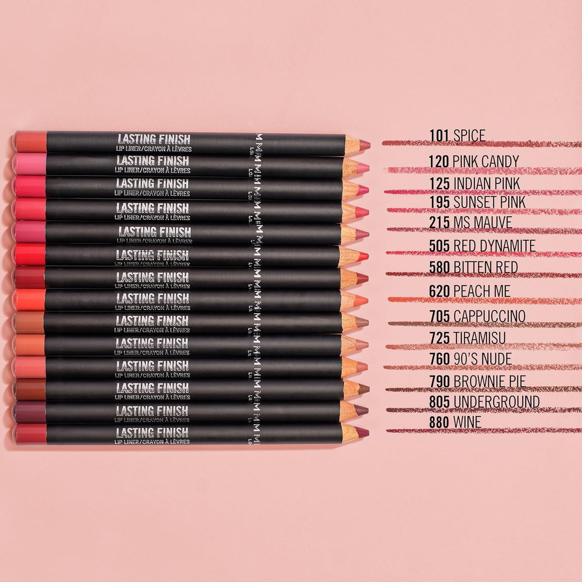 Rimmel Lasting Finish 8HR Lip Liner, Peach Me, Highly Pigmented Formula, Long-Wearing Creamy Colour, Precise Application and Seamless Blend, For Big & Plump Lips, Vegan & Cruelty Free, 1.2g