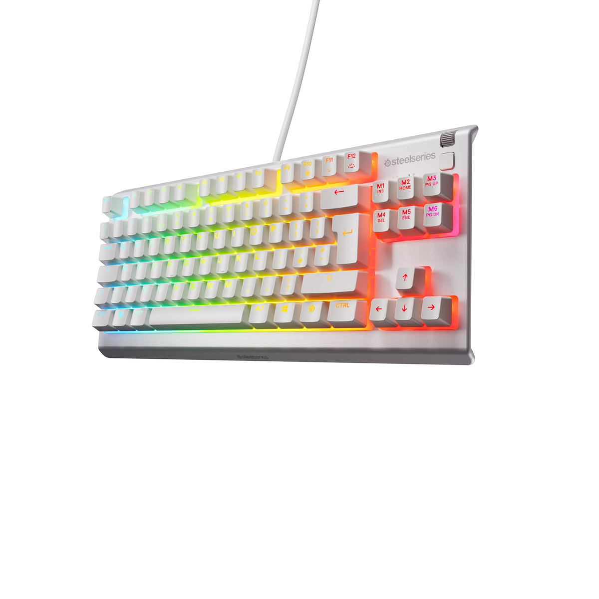 SteelSeries Apex 3 TKL Gaming Keyboard - Silent Keyboard, Tenkeyless PC Keyboard - 8-Zone RGB Illumination - IP32 Water & Dust Resistant - English QWERTY Layout, Black
