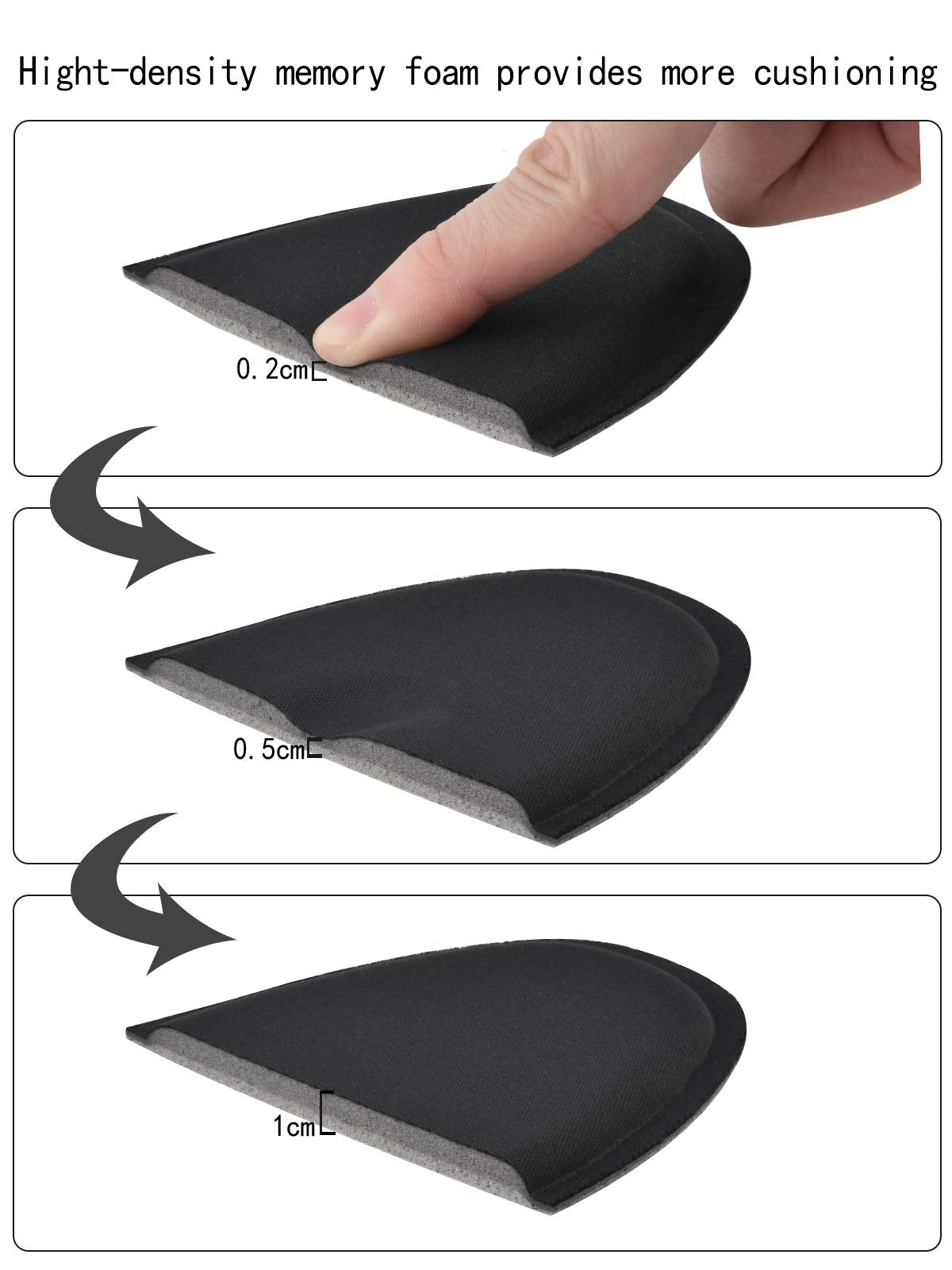 riemot Memory Foam Insoles for Men and Women - Replacement Shoe Inserts Comfort Cushioning for Sports Shoes, Trainers, Sneakers, Work Boots and Walking Shoes