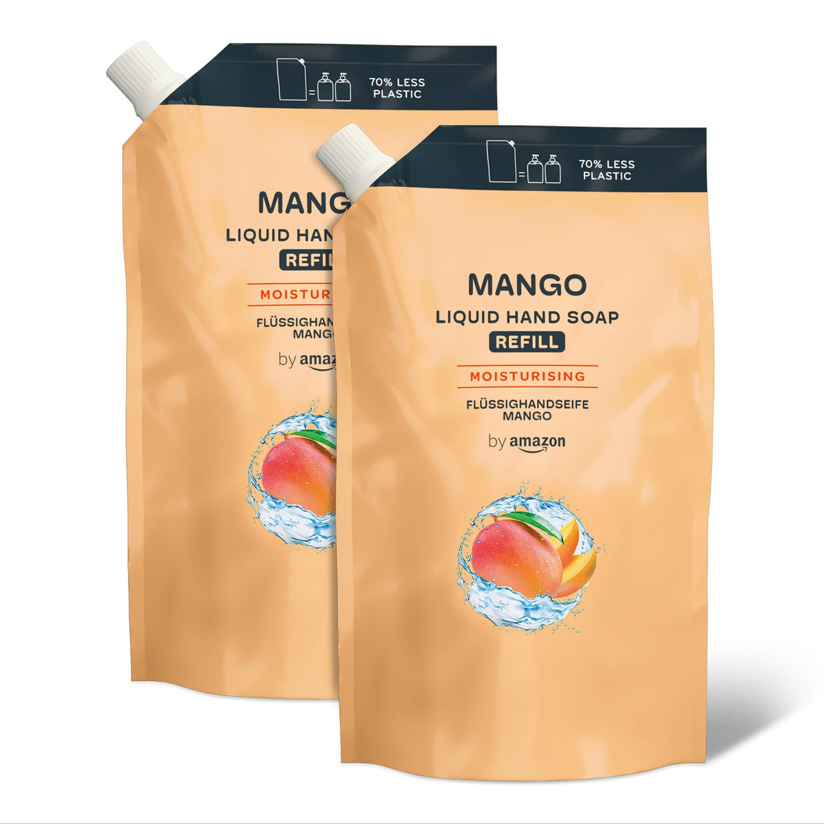 by Amazon Milk & Honey Hand Soap Refill, 2 x 1000ml