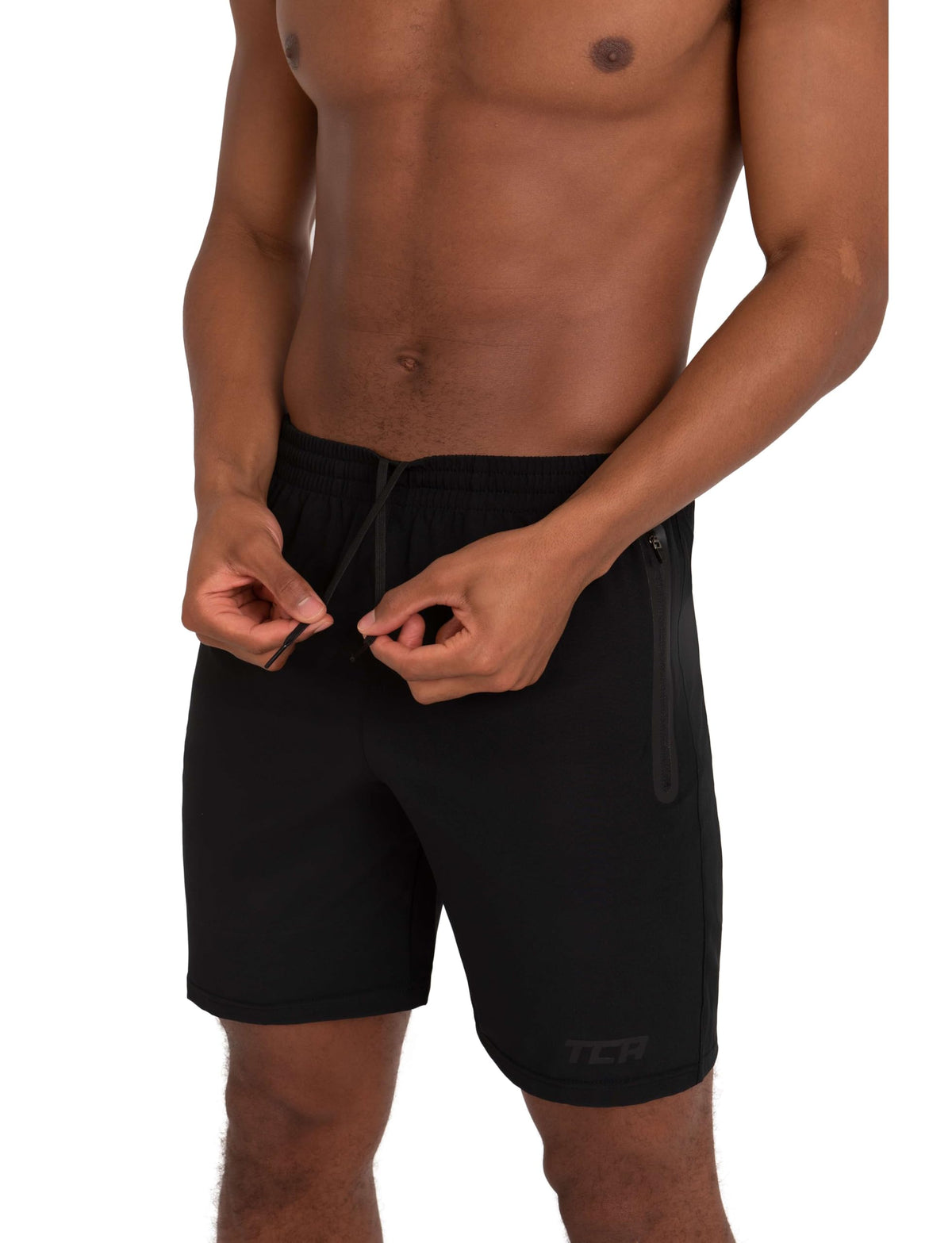 TCA Elite Tech Mens Running Shorts with Zip Pockets, Gym Shorts Men Training Sports Short with Phone Pocket