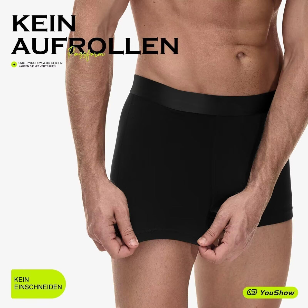 YouShow Mens Boxers 6/12 Pack Mens Underwear Hipsters Cotton Pants Trunks